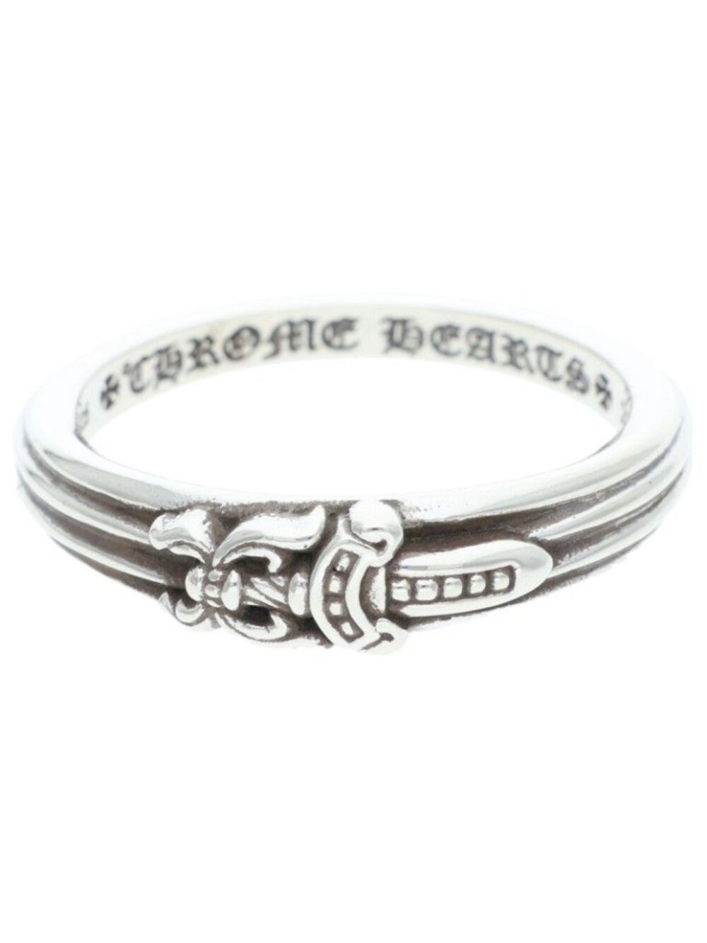 Chrome Hearts Baby Classic Babyke Classic Dagger Silver Ring